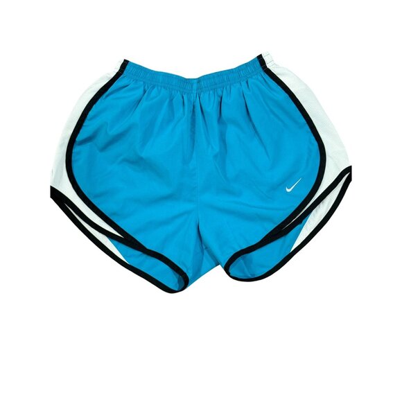 Nike Dri-Fit Athletic Shorts Women’s Size S Blue Lined Mesh Sides Running - Picture 2 of 10